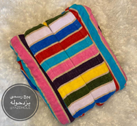حوله تنپوش نخ رنگی سایز بزرگ