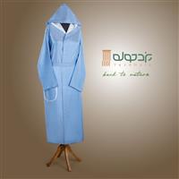 حوله تنپوش نخی سنتی یزدی طرح دیپلمات آبی پررنگ (صادراتی)